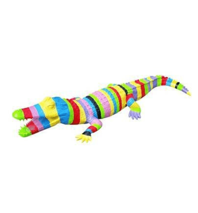Sculpture Crocodile XXL en Résine 215 cm Candy – Swiss Sculpture - Swiss-sculpture.ch