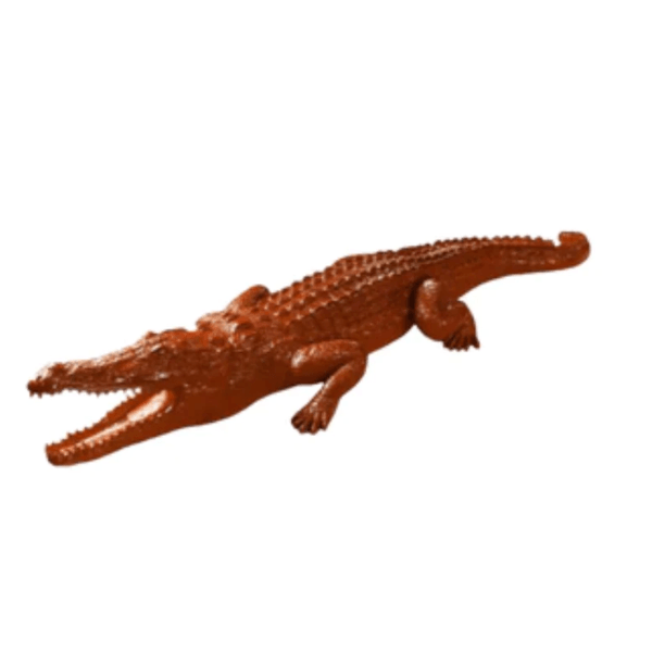 Sculpture Crocodile XXL en Résine 320 cm Orange – Swiss Sculpture - Swiss-sculpture.ch