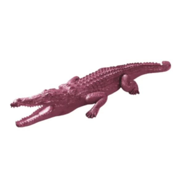Sculpture Crocodile XXL en Résine 320 cm Rose Clair – Swiss Sculpture - Swiss-sculpture.ch