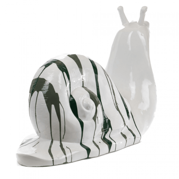Sculpture Escargot XXL en Résine 100 cm Vert Brillant – Swiss Sculpture - Swiss-sculpture.ch