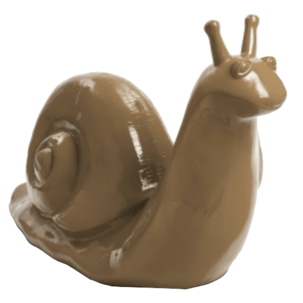 Sculpture Escargot XXL en Résine 100 cm Marron – Swiss Sculpture - Swiss-sculpture.ch