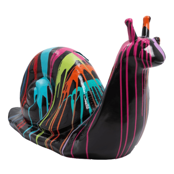 Sculpture Escargot XXL en Résine 100 cm Multicolore – Swiss Sculpture - Swiss-sculpture.ch