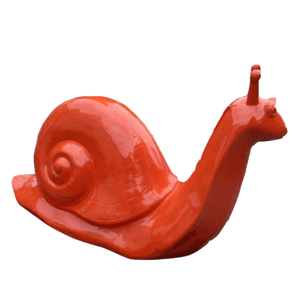 Sculpture Escargot XXL en Résine 100 cm Rouge – Swiss Sculpture - Swiss-sculpture.ch