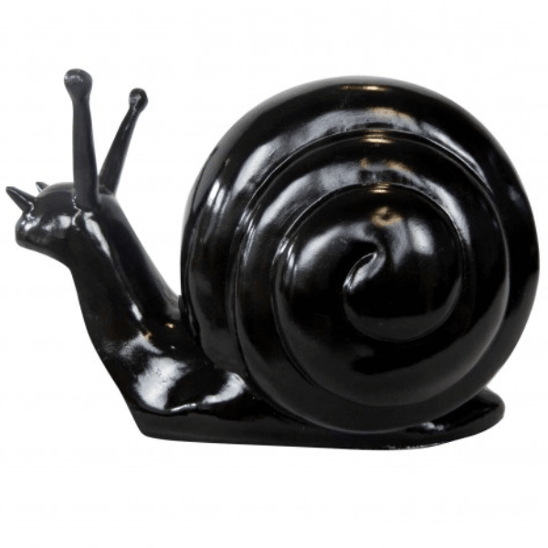 Sculpture Escargot 50 cm en Résine Noir – Swiss Sculpture - Swiss-sculpture.ch