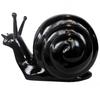 Sculpture Escargot 50 cm en Résine Noir – Swiss Sculpture - Swiss-sculpture.ch