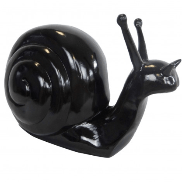 Sculpture Escargot 50 cm en Résine Noir – Swiss Sculpture - Swiss-sculpture.ch
