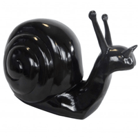 Sculpture Escargot 50 cm en Résine Noir – Swiss Sculpture - Swiss-sculpture.ch