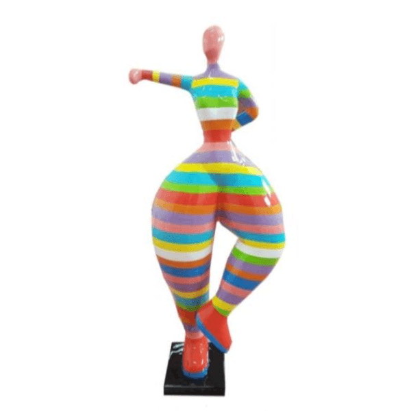 Sculpture Femme XXL en Résine 135 cm Multicolore – Swiss Sculpture - Swiss-sculpture.ch