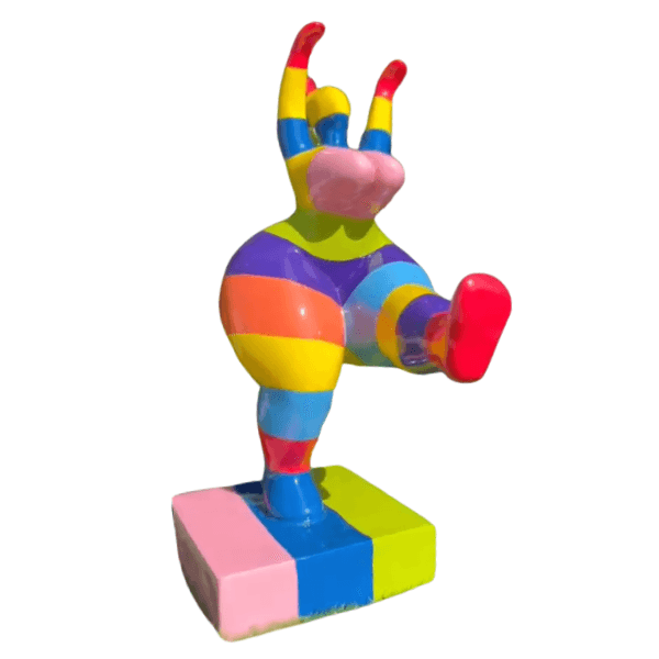 Sculpture Femme Nana 55 cm en Résine Couleurs Vibrantes – Swiss Sculpture - Swiss-sculpture.ch