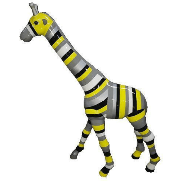 Sculpture Girafe XXL en Résine 150 cm Jaune – Swiss Sculpture - Swiss-sculpture.ch