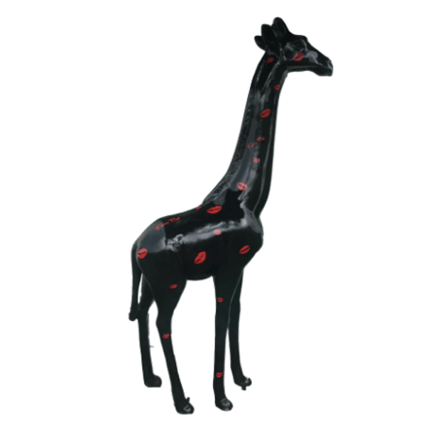 Sculpture Girafe XXL en Résine 210 cm Multicolore – Swiss Sculpture - Swiss-sculpture.ch