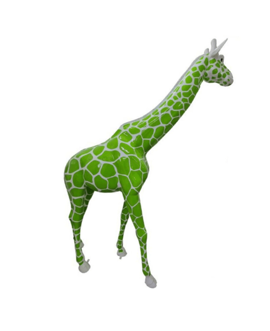 Sculpture Girafe XXL en Résine 320 cm Vert Écaille – Swiss Sculpture - Swiss-sculpture.ch