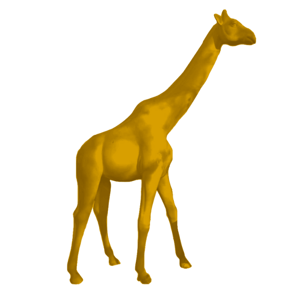 Sculpture Girafe XXL en Résine 320 cm Jaune – Swiss Sculpture - Swiss-sculpture.ch