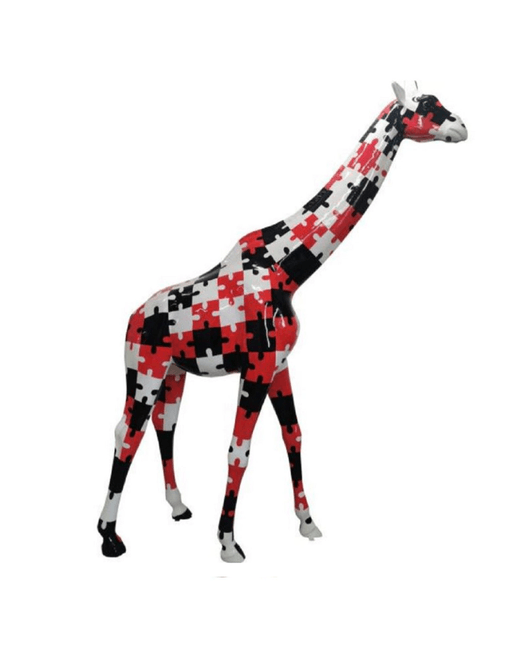 Sculpture Girafe XXL en Résine 320 cm Multicolore – Swiss Sculpture - Swiss-sculpture.ch