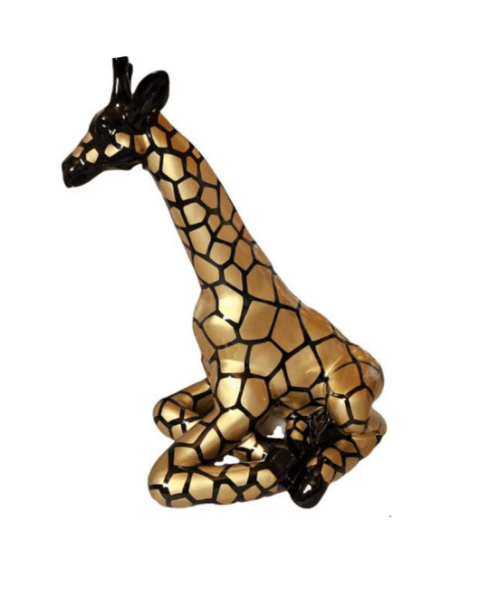 Sculpture Girafe en Résine 90 cm Doré Brillant – Swiss Sculpture - Swiss-sculpture.ch