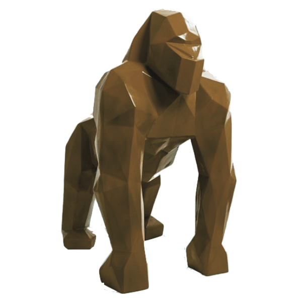 Sculpture Gorille XXL en Résine 140 cm Marron – Swiss Sculpture - Swiss-sculpture.ch