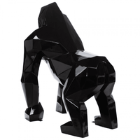 Sculpture Gorille XXL en Résine 140 cm Noir – Swiss Sculpture - Swiss-sculpture.ch