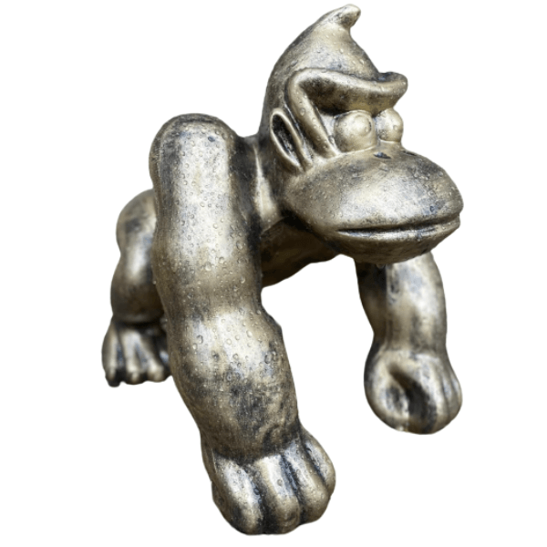 Sculpture Gorille en Résine 40 cm Bronze Brillant – Swiss Sculpture - Swiss-sculpture.ch