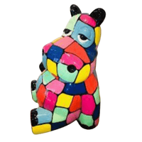 Sculpture Hippopotame XXL en Résine 100 cm Multicolore – Swiss Sculpture - Swiss-sculpture.ch