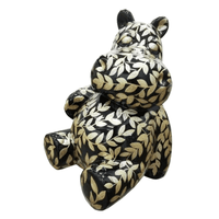 Sculpture Hippopotame en Résine Multicolore 50 cm – Swiss Sculpture - Swiss-sculpture.ch