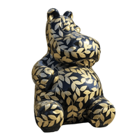 Sculpture Hippopotame en Résine Multicolore 50 cm – Swiss Sculpture - Swiss-sculpture.ch