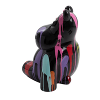 Sculpture Hippopotame en Résine 50 cm Multicolore – Swiss Sculpture - Swiss-sculpture.ch