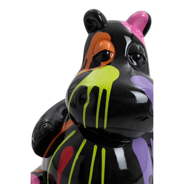 Sculpture Hippopotame en Résine 50 cm Multicolore – Swiss Sculpture - Swiss-sculpture.ch