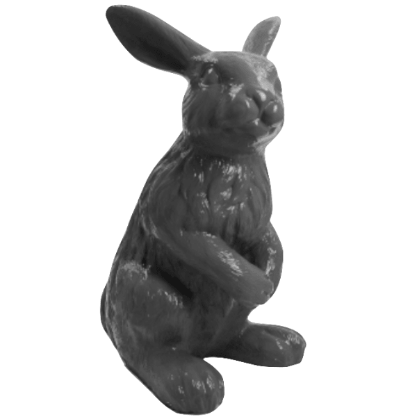 Sculpture Lapin XXL en Résine 115 cm Gris Mat – Swiss Sculpture - Swiss-sculpture.ch
