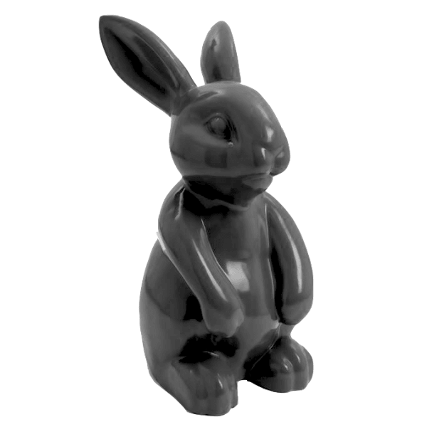 Sculpture Lapin en Résine 60 cm Gris – Swiss Sculpture - Swiss-sculpture.ch