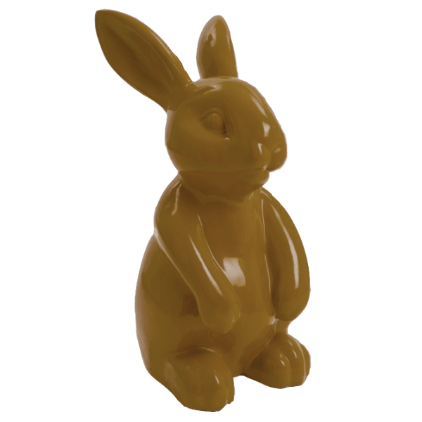 Sculpture Lapin en Résine 60 cm Marron – Swiss Sculpture - Swiss-sculpture.ch
