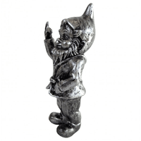 Sculpture Nain en Résine 33 cm Argenté – Swiss Sculpture - Swiss-sculpture.ch