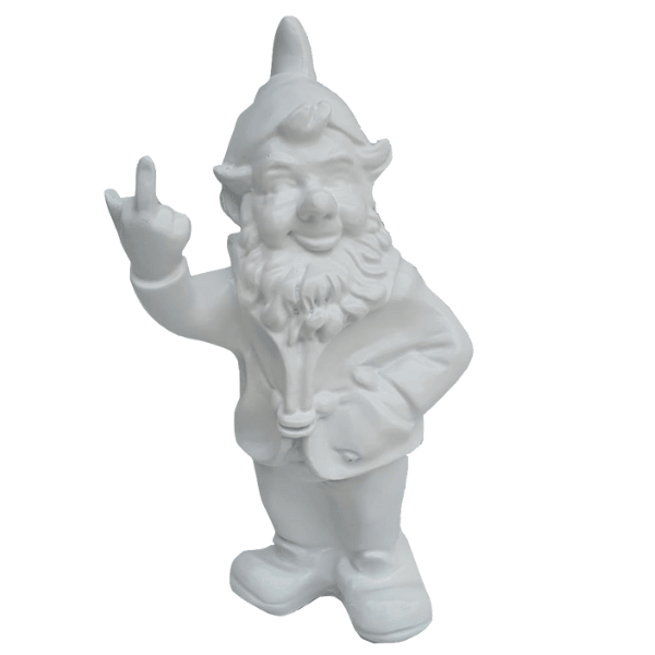 Sculpture Nain en Résine 70 cm Blanc – Swiss Sculpture - Swiss-sculpture.ch