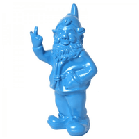 Sculpture Nain Résine 33 cm Bleu Ciel – Swiss Sculpture - Swiss-sculpture.ch