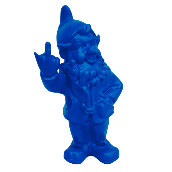 Sculpture Nain en Résine 33 cm Bleu Nuit – Swiss Sculpture - Swiss-sculpture.ch