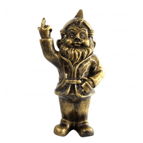 Sculpture Nain en Résine 50 cm Bronze Brillant – Swiss Sculpture - Swiss-sculpture.ch