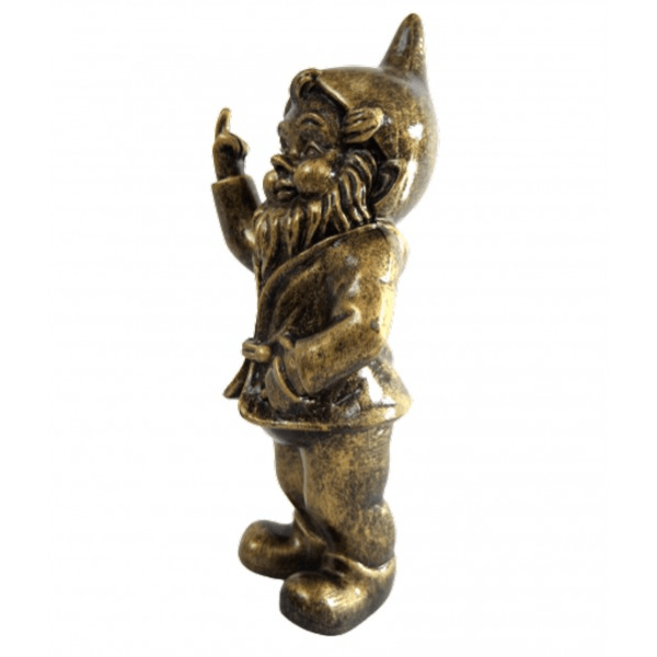Sculpture Nain en Résine 50 cm Bronze Brillant – Swiss Sculpture - Swiss-sculpture.ch