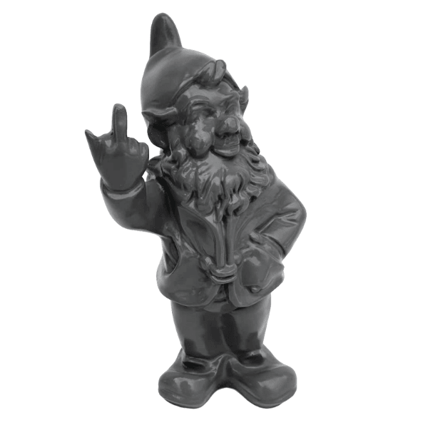 Sculpture Nain en Résine 33 cm Gris – Swiss Sculpture - Swiss-sculpture.ch