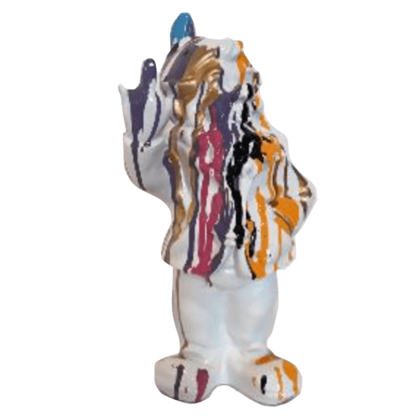 Sculpture Nain Multicolore 33 cm en Résine – Swiss Sculpture - Swiss-sculpture.ch