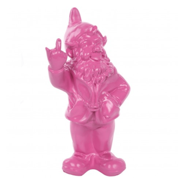 Sculpture Nain en Résine 33 cm Rose Clair – Swiss Sculpture - Swiss-sculpture.ch