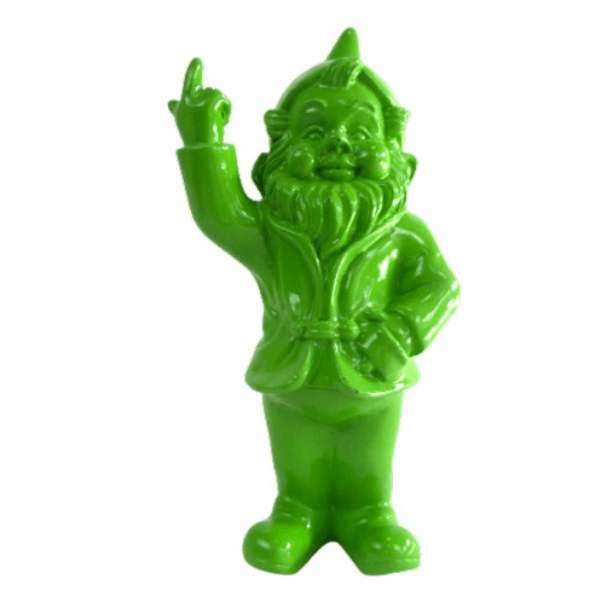 Sculpture Nain Résine 33 cm Vert Pomme – Swiss Sculpture - Swiss-sculpture.ch