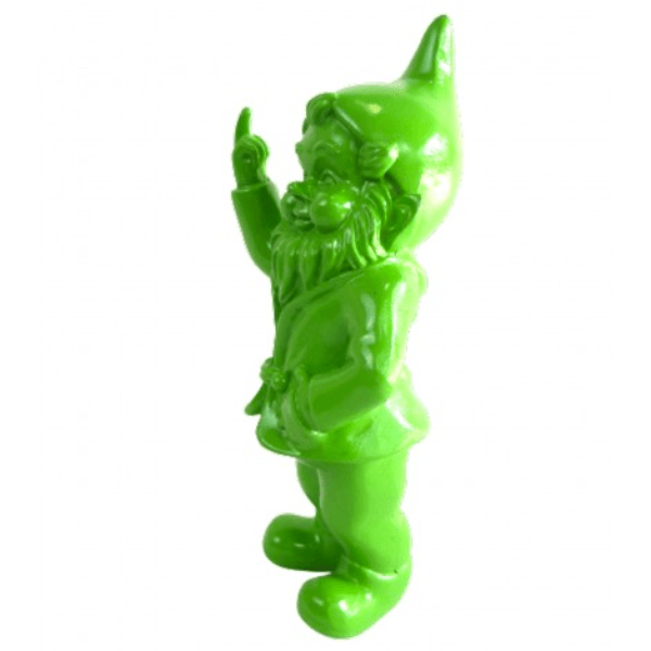Sculpture Nain Résine 50 cm Vert Pomme – Swiss Sculpture - Swiss-sculpture.ch
