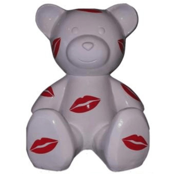 Sculpture Ours en Résine 35 cm Teintes Chaudes Brillantes – Swiss Sculpture - Swiss-sculpture.ch
