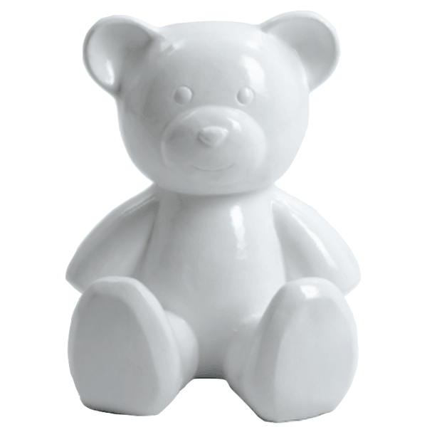 Sculpture Ours Résine 65 cm Blanc – Swiss Sculpture - Swiss-sculpture.ch