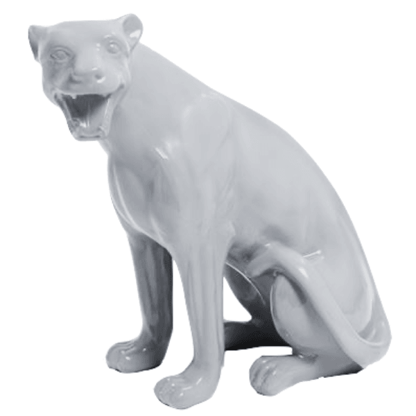 Sculpture Panthère 75 cm en Résine Gris – Swiss Sculpture - Swiss-sculpture.ch