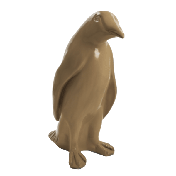 Sculpture Pingouin en Résine 70 cm Marron – Swiss Sculpture - Swiss-sculpture.ch