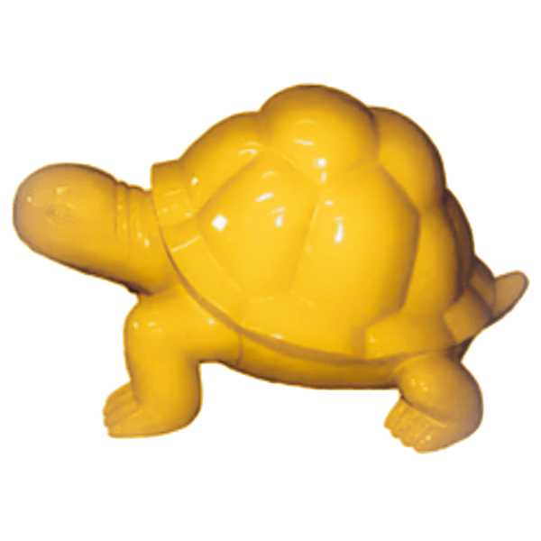 Sculpture Tortue en Résine 45 cm Jaune – Swiss Sculpture - Swiss-sculpture.ch